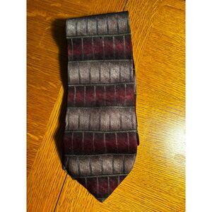 Bergamo New York Extra Long Tie 100% Silk Handmade 63" x 4" Classic